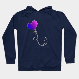 Bi Pride Flower Hoodie